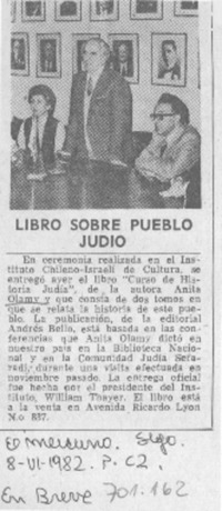 Libro sobre pueblo judio.