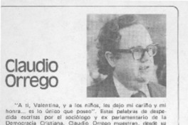Claudio Orrego.