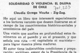 Solidaridad o violencia: el dilema de Chile.