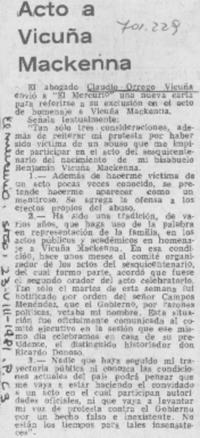 Acto a Vicuña Mackenna.