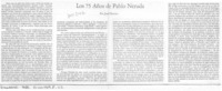 Los 75 años de Pablo Neruda