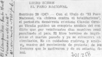 Libro sobre el paro nacional.