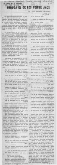 Neruda el de los veinte años