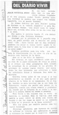 ¡Hace noventa años!