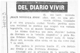 ¡Hace noventa años!