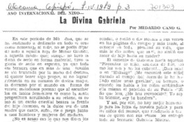 La divina Gabriela
