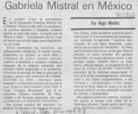 Gabriela Mistral