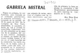 Gabriela Mistral