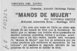 Manos de mujer"