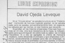 David Ojeda Leveque.