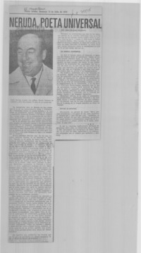 Neruda, poeta universal.