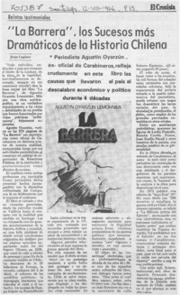 La barrera", los sucesos más dramáticos de la historia chilena