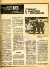 "Pueblecito": su significación en el teatro chileno