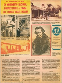 En monumento nacional convirtieron la tumba del famoso Abate Molina