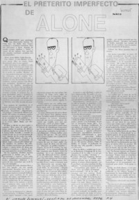 El pretérito imperfecto de Alone