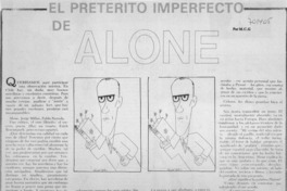 El pretérito imperfecto de Alone