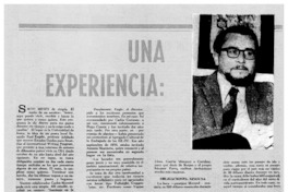 Una Experiencia: Carlos Morand en Iowa.