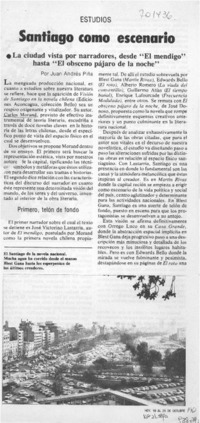 Santiago como escenario