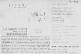 Las entretenciones poéticas de Gloria Montaldo