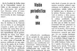 Visión periodística de una experiencia universitaria