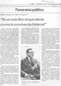 No es este libro el que atenta contra la convivencia fraternal".