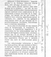 Hígado y vías biliares.