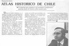 Atlas histórico de Chile.