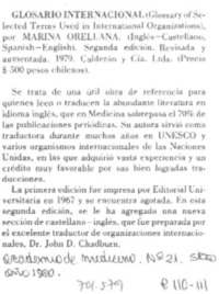 Glosario internacional.