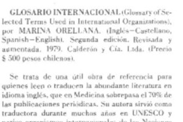 Glosario internacional.