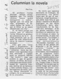 Calumnian la novela