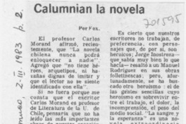 Calumnian la novela