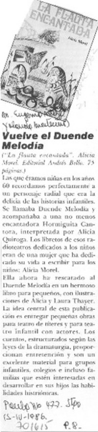 Vuelve el duende melodía.