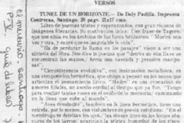 Túnel de un horizonte.