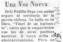 Una voz nueva