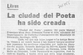 La ciudad del poeta ha sido creada