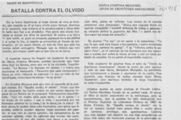 Batalla contra el olvido