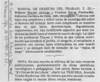 Manual de derecho del trabajo, T.III.