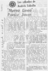 "Nueva línea": poesía joven