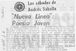 "Nueva línea": poesía joven