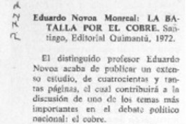 La batalla por el cobre