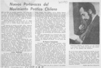 Nuevos portavoces del movimiento poético chileno