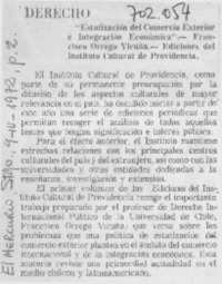 Estatización del comercio exterior e integración económica.