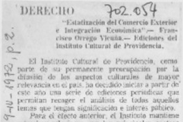 Estatización del comercio exterior e integración económica.