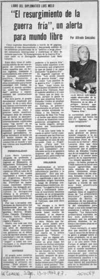 "El resurgimiento de la guerra fría", un alerta para mundo libre