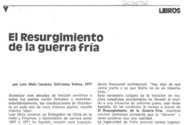 El resurgimiento de la Guerra Fría