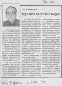 Algo más sobre Isla Negra