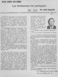 Los fantasmas me persiguen