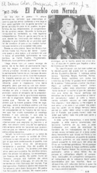 El pueblo con Neruda