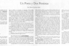 Un poeta y dos prosistas