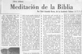 Meditaciones de la biblia